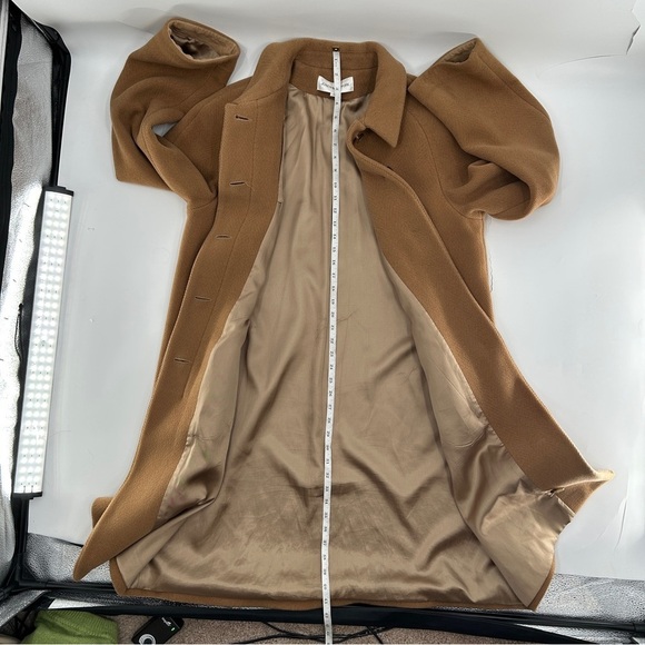 Jones New York Wool Blend Tan Pea Coat Size 14 - Picture 10 of 12